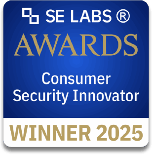 SE Labs Award Consumer Security Innovator Winner 2025